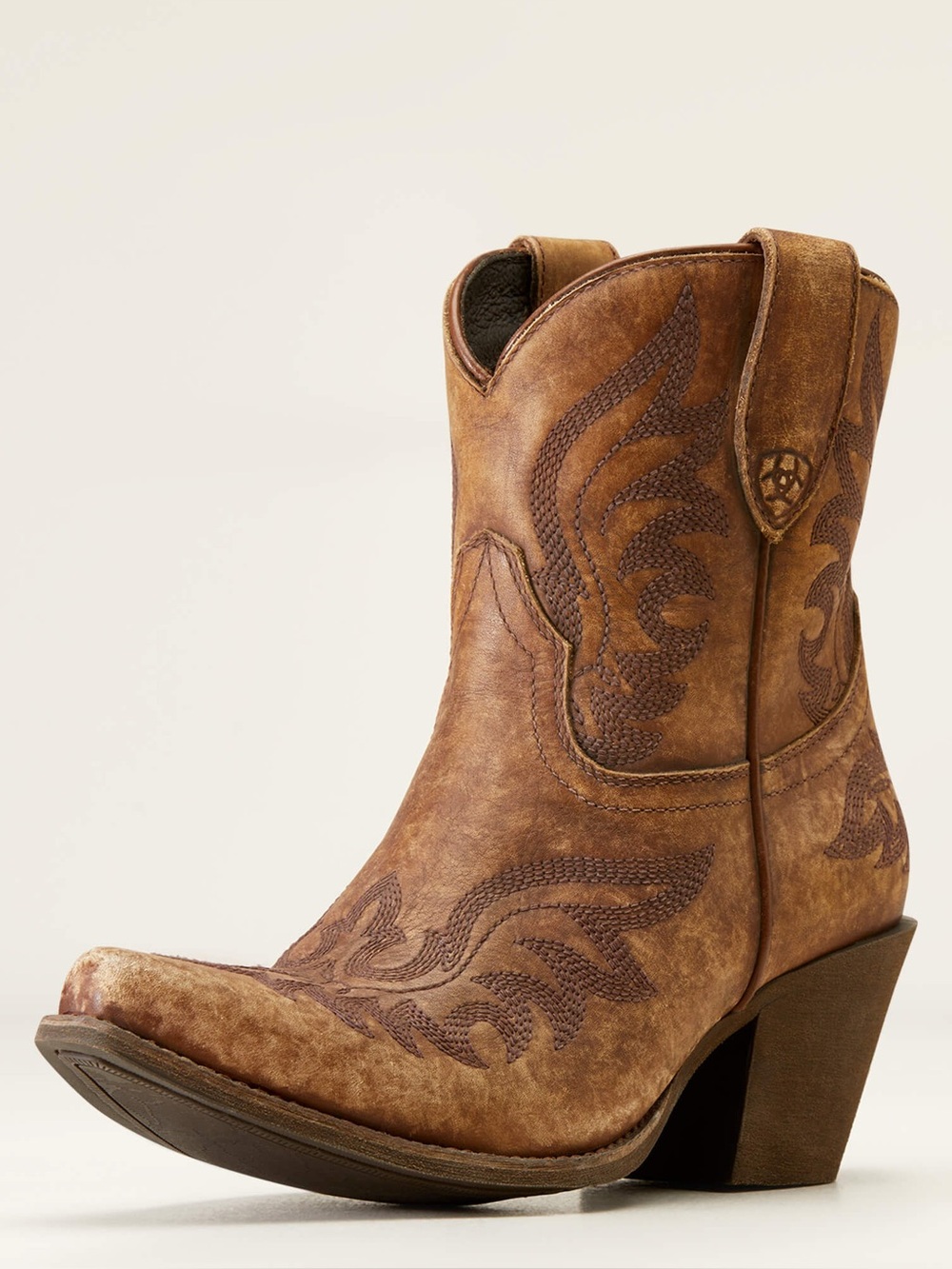 Ariat Brown Distressed Western Heeled Boots